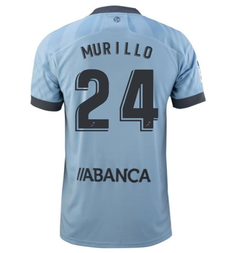 2021/22 Celta de Vigo Home Kit Soccer Jersey with Jeison Murillo 24 printing